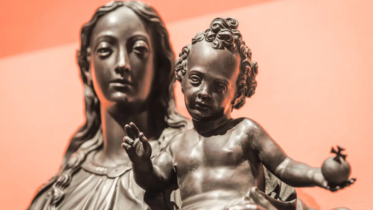 Eines der bedeutendsten Kunstwerke neuzeitlicher Bildhauerei in Deutschland wird jetzt in Schwäbisch Hall gezeigt. Hubert Gerhard, „Madonna mit Kind“, 1600/02, Bronze, Höhe 109 cm, Sammlung Würth Inv. 20911.