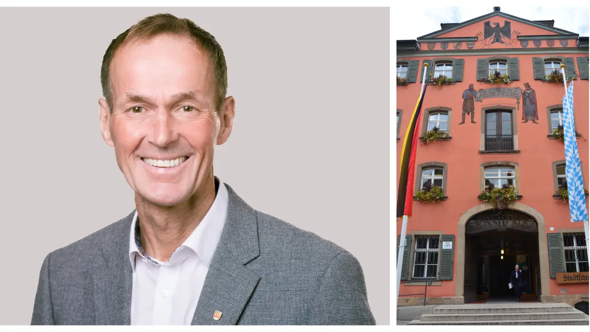Oberbürgermeisterwahl in Dinkelsbühl Kandidat Dr. Christoph Hammer Amtsinhaber CSU
