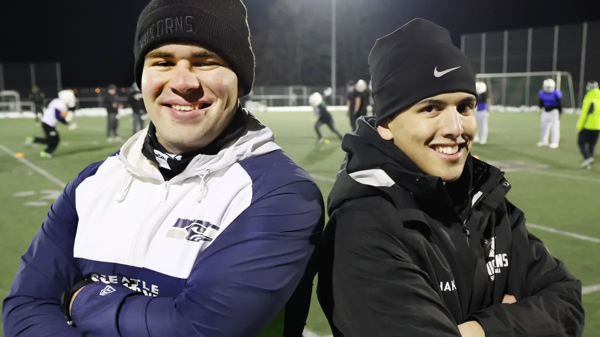 American Football Pascal Dürr und Liam Amiri Schwäbisch Hall Unicorns
