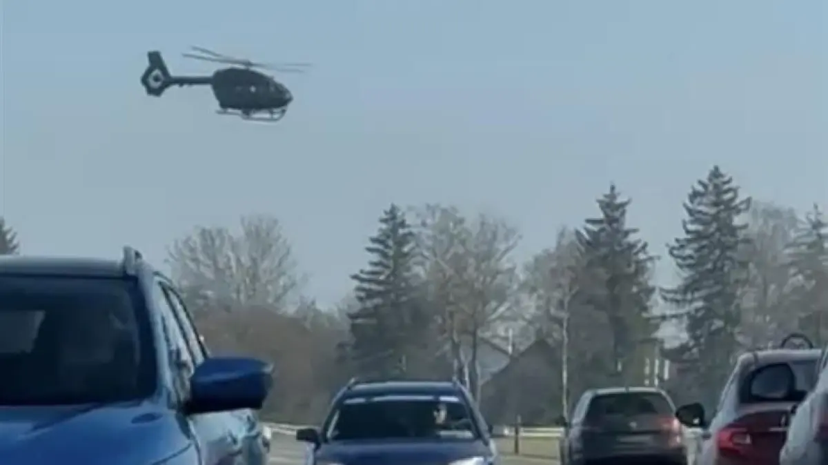 Offenbar extrem tief waren am Donnerstag (5.2.) mehrere Hubschrauber über Neu-Ulm unterwegs.