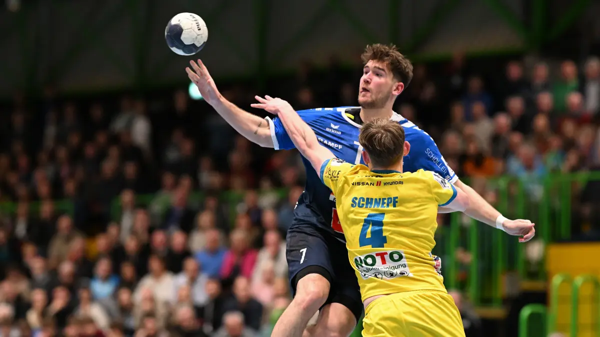 3. Liga, Männer Süd, VFL Pfullingen - SG Pforzheim-Eutingen: 3. Liga, Männer Süd, VFL Pfullingen - SG Pforzheim-Eutingen, 07.02.2026 - Lasse Schiemann
Foto: Axel Grundler