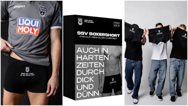 Provokante Unterhosen-Aktion von Drittligist SSV Ulm sorgt für Aufsehen