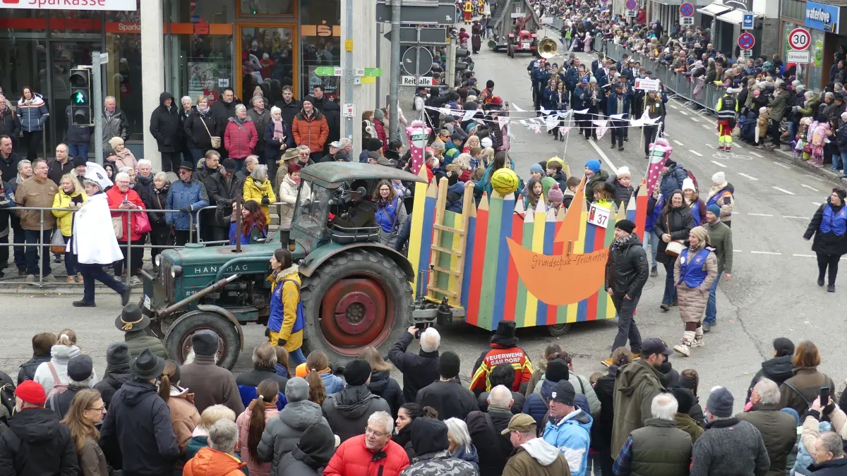 Pferdemarkt Gaildorf 9.02.2026, Festumzug durch die Innenstadt