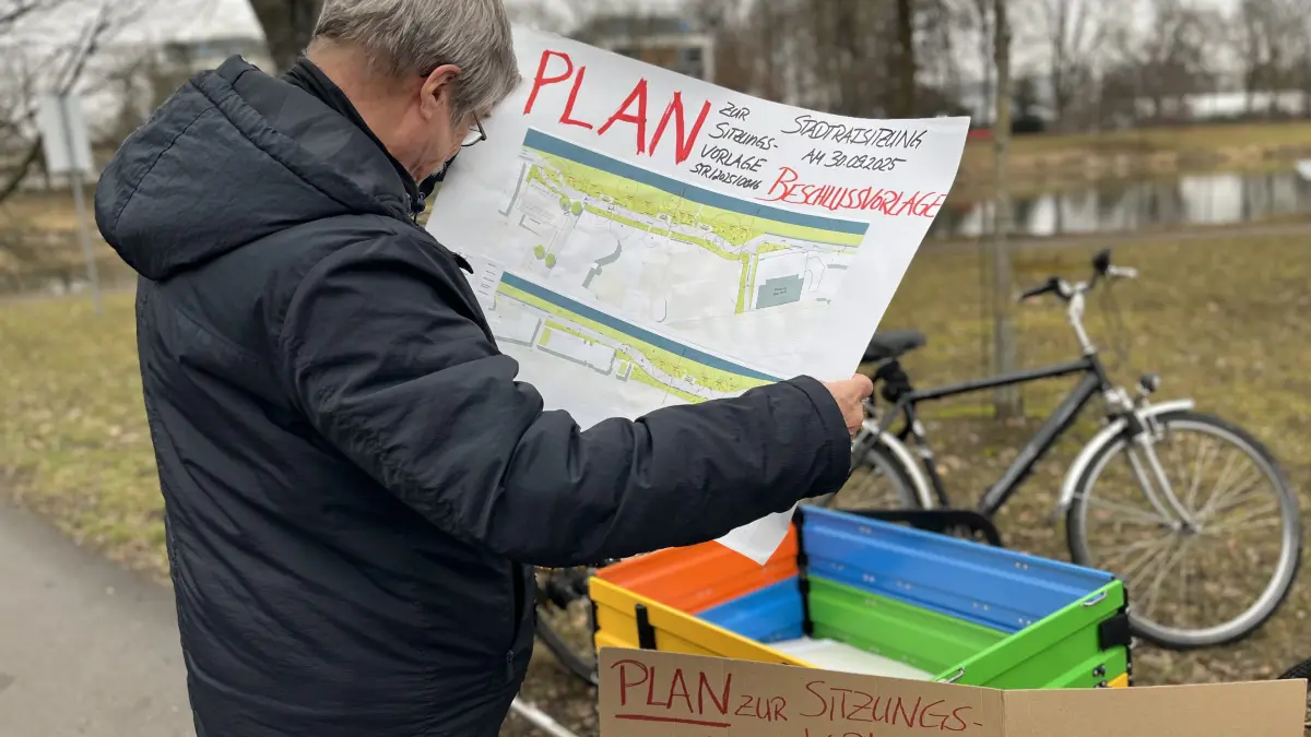 Wer in dem Plan, auf dem der Beschluss der Stadträte basiert, 14 zu fällende Bäume sucht, der wird diese nicht finden.