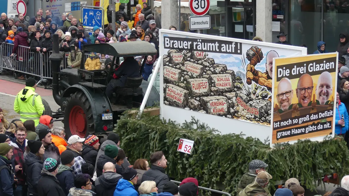 Pferdemarkt Gaildorf 9.02.2026, Festumzug durch die Innenstadt