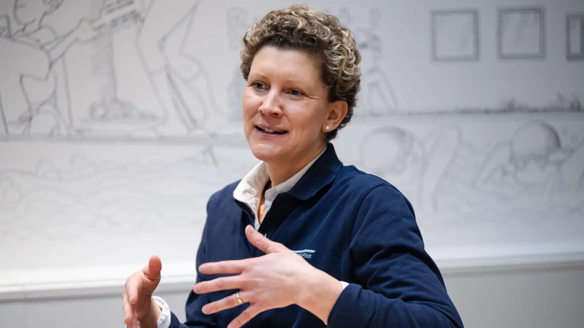 Marie Bachmair von SENPilot als Wochengast in der Redaktion