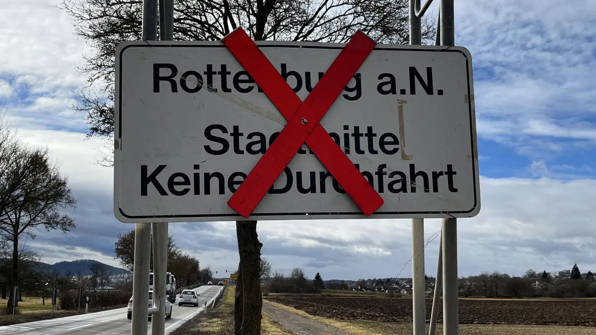Straßensperrung Fasnet Rottenburg