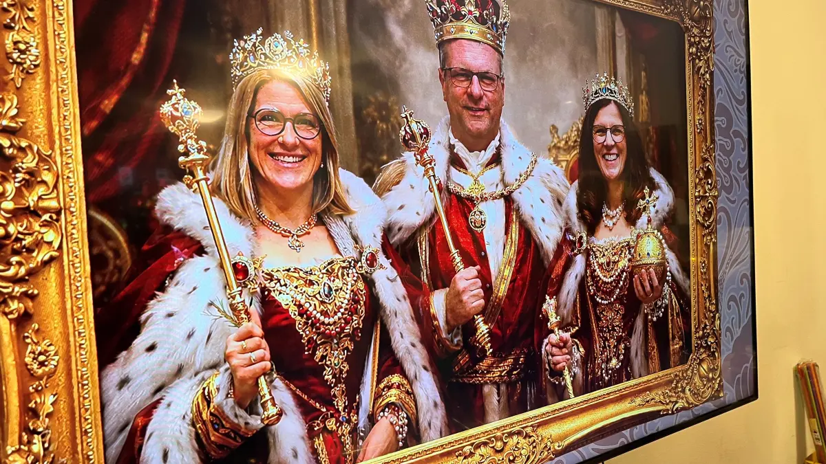 Rottenburgs Royals: von links Queen Annette, King Stephan und Queen Manuela