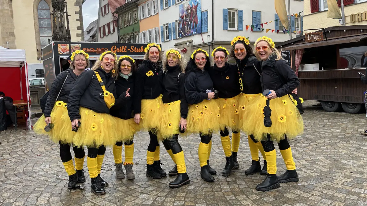 Ein ganzer Strauß Sonnenblumen ist aus Wachendorf gekommen