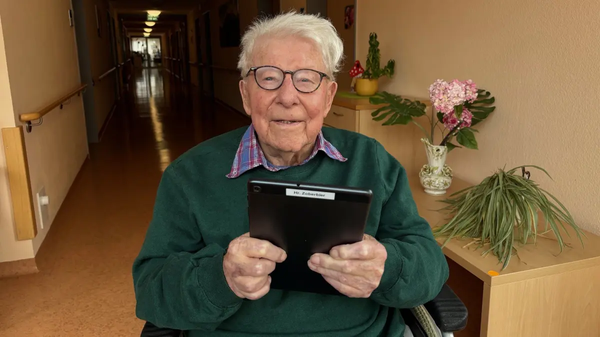 Werner Zoberbier, 105 Jahre alt, der älteste Bürger in Lonsee