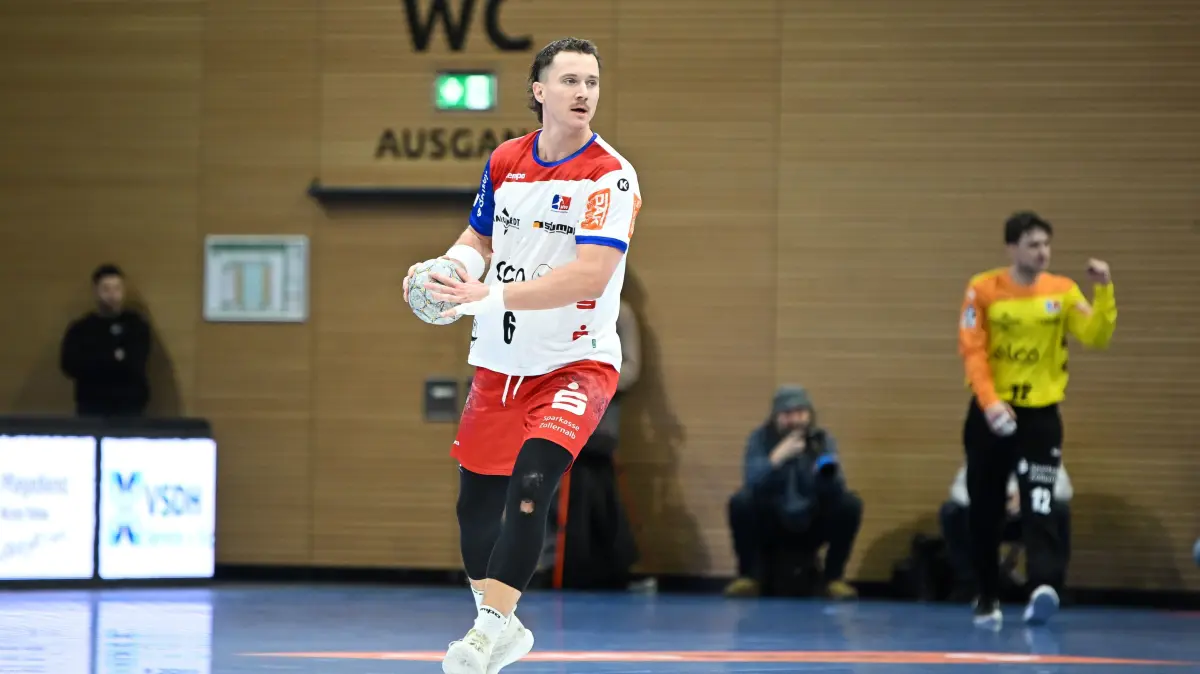 HC Elbflorenz 2006 vs. HBW Balingen-Weilstetten, 2. Handball Bundesliga Herren, Spielzeit 2025/2026, 14.02.2026 : Mex Raguse (HBW Balingen-Weilstetten, #6) HC Elbflorenz 2006 vs. HBW Balingen-Weilstetten, 2. Handball Bundesliga Herren, Spielzeit 2025/2026, 14.02.2026
Foto: Eibner-Pressefoto/ Hoepner
