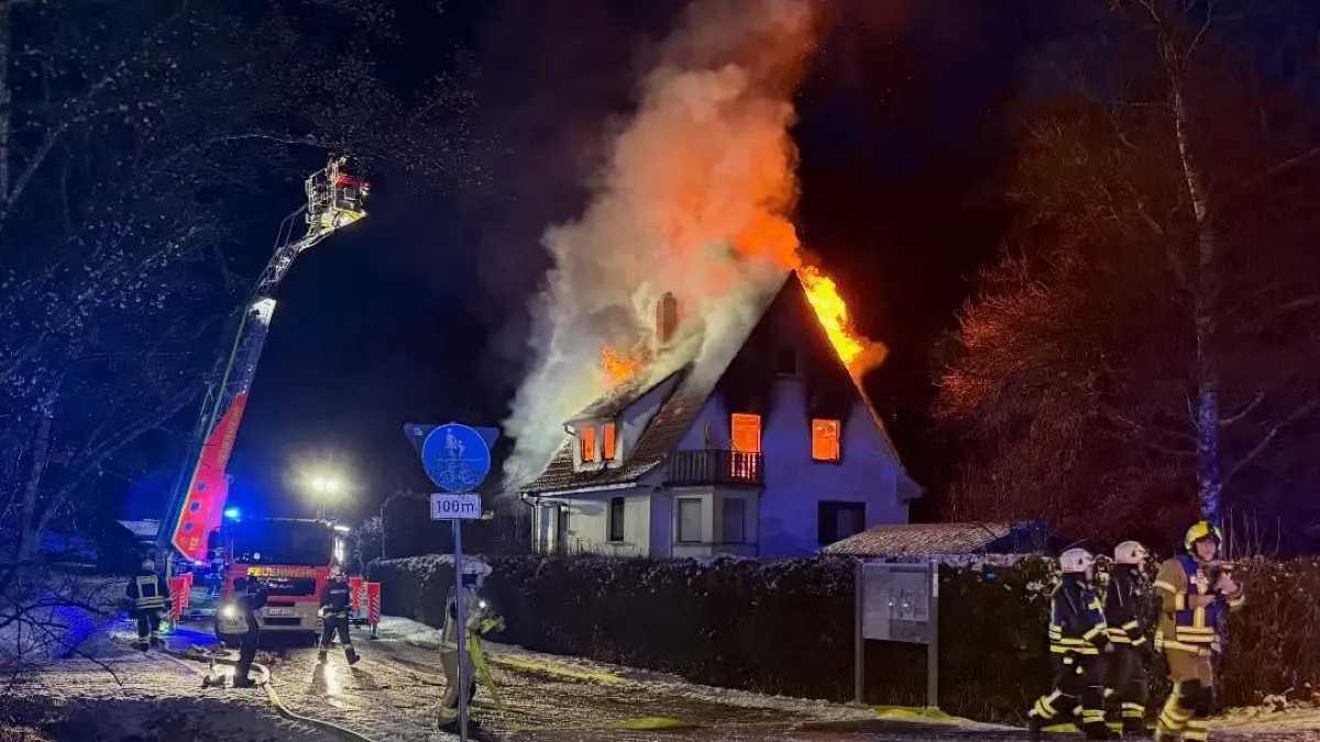 Wohnhaus in Rechberghausen brennt nieder