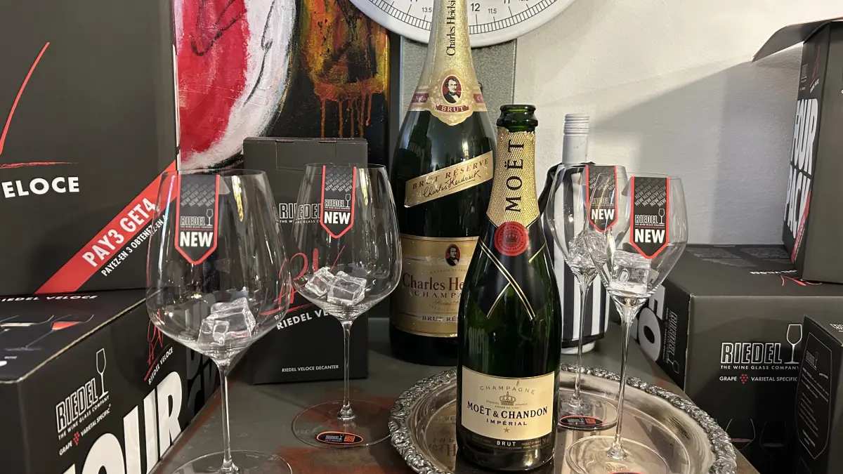 Gläser von Riedel - so wird