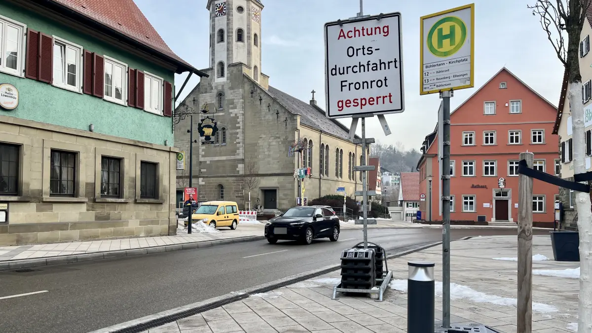 Bushaltestelle Bühlertann Kirchplatz
