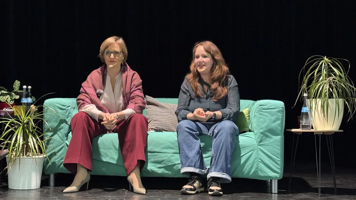 Ricarda Lang und Franziska Brantner in Tübingen