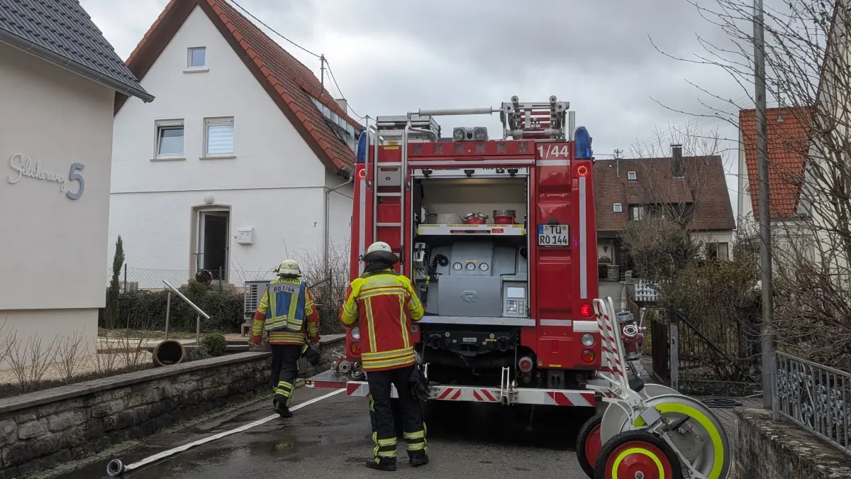 Brand in der Silcherstraße, Rottenburg