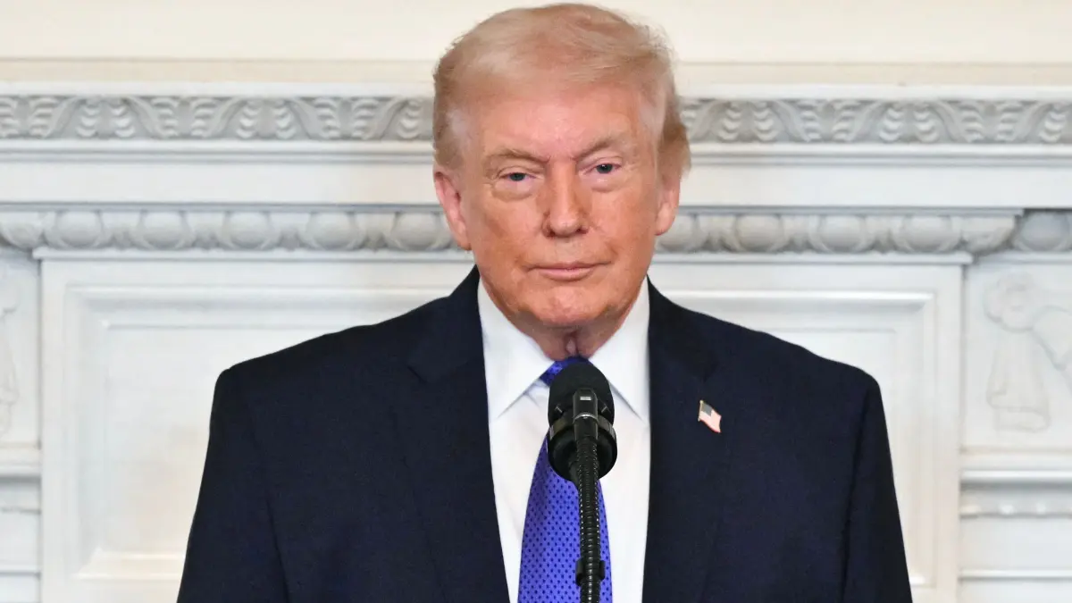 US President Donald Trump speaks during a Working Breakfast with Governors at the White House in Washington, DC on February 20, 2026. (Photo by Mandel NGAN / AFP)