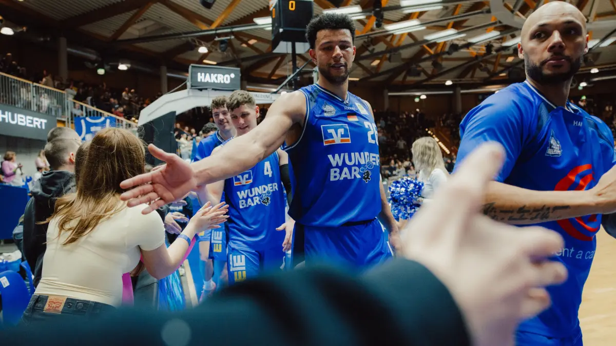 21.02.2026 BARMER 2. BBL - Pro A, 24. Spieltag, Hauptrunde, HAKRO Merlins Crailsheim vs. Artland Dragons, Saison 2025/ 2026: 26 Marvin Ogunsipe