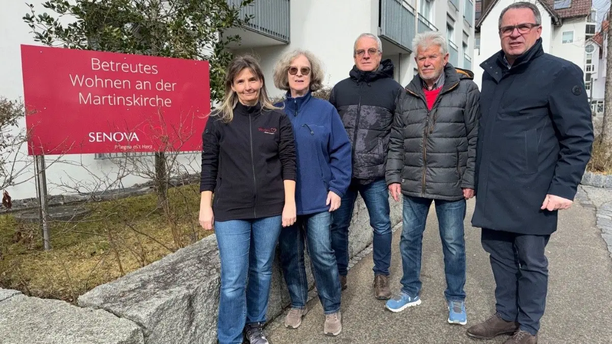 Jasmin Schmidt, Angelika Barbedet, Dietmar Dehner, Frieder Schairer (alle im Verwaltungsbeirat) und Geschäftsführer Edgar Wagner (von links).