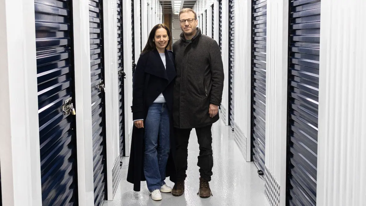 Self Storage in Tübingen, Lydia und Christoph Koppensteiner von "Dein Tü-Lager" Bild: Eike Freese