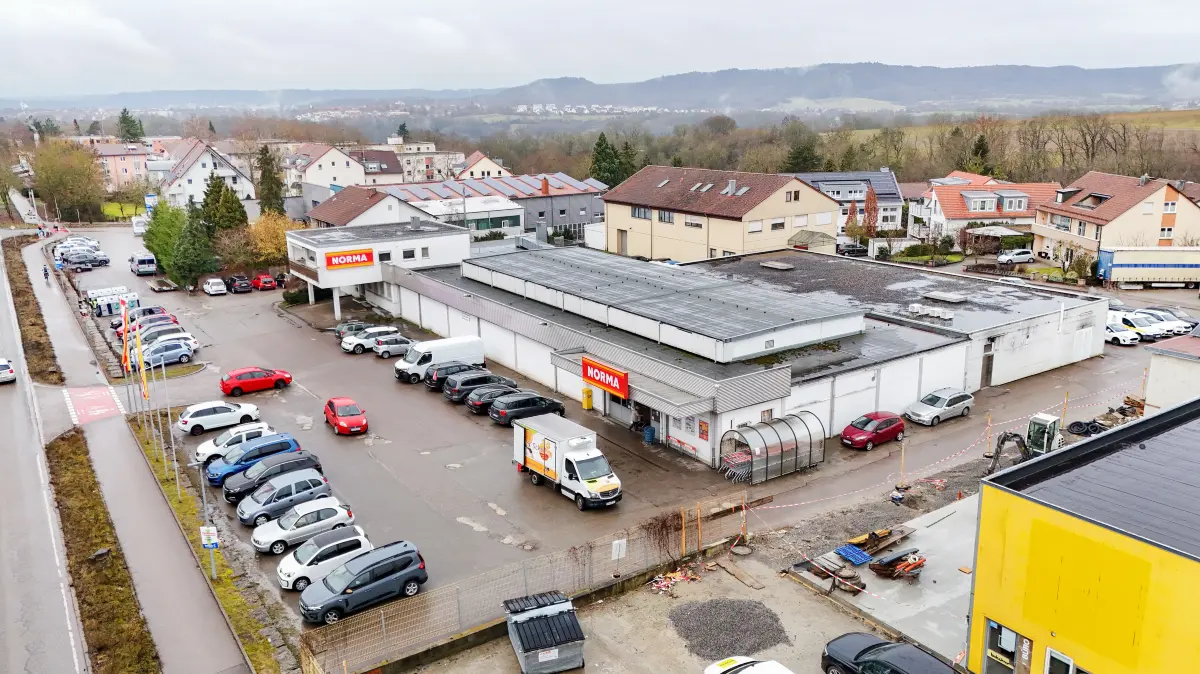 Norma an der Crailsheimer Straße soll abgerissen werden. Der Discounter plant mit einem Neubau