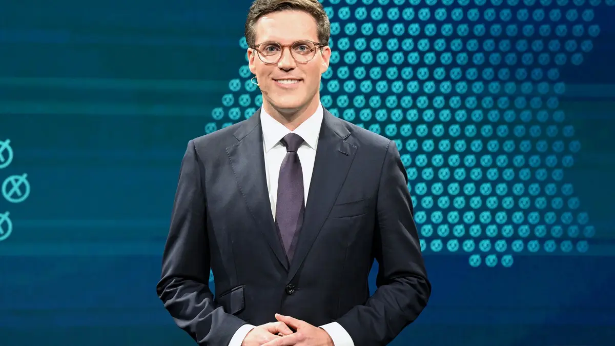 Vor der Landtagswahl: SWR-Triell mit CDU, Grünen und AfD: 24.02.2026, Baden-Württemberg, Stuttgart: Manuel Hagel (CDU) nimmt beim SWR-Triell teil. Am 8. März wird in Baden-Württemberg ein neuer Landtag gewählt. Foto: Bernd Weißbrod/dpa +++ dpa-Bildfunk +++