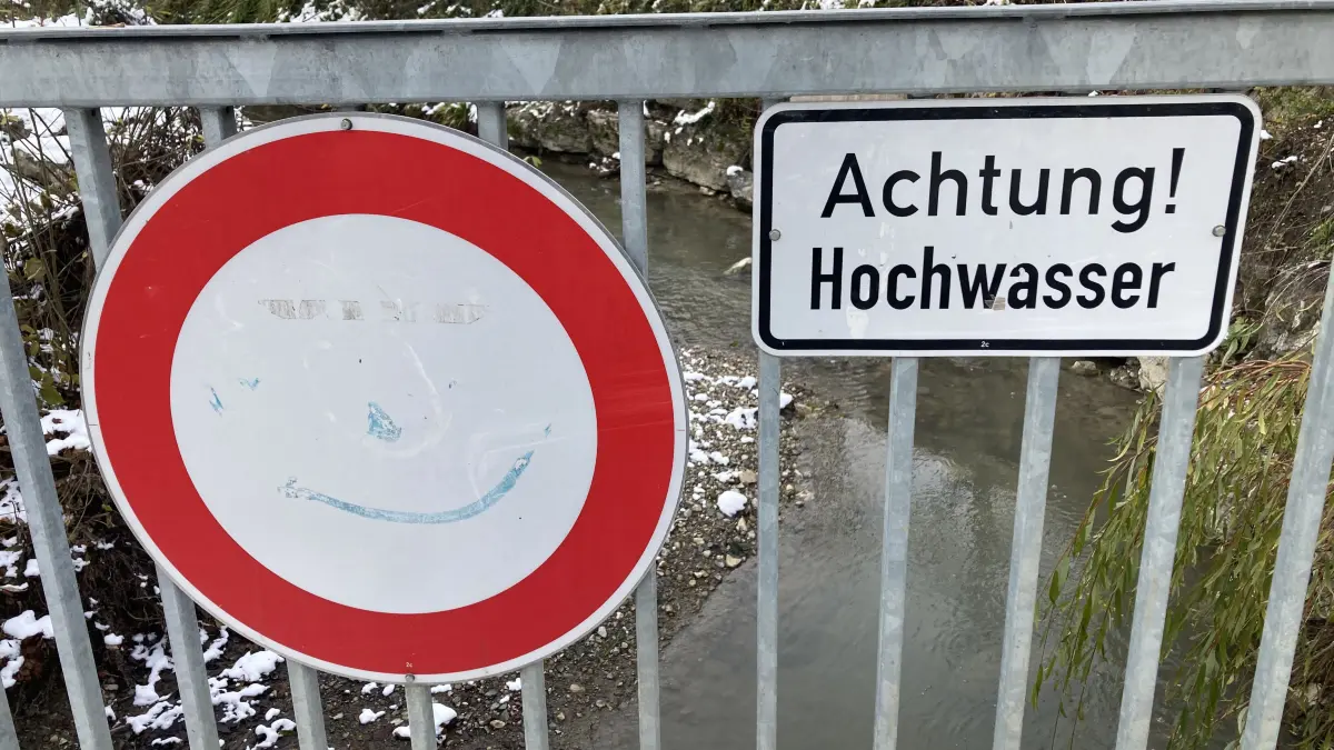 An diesem Dienstag gilt eine Warnung vor mäßigem Hochwasser.