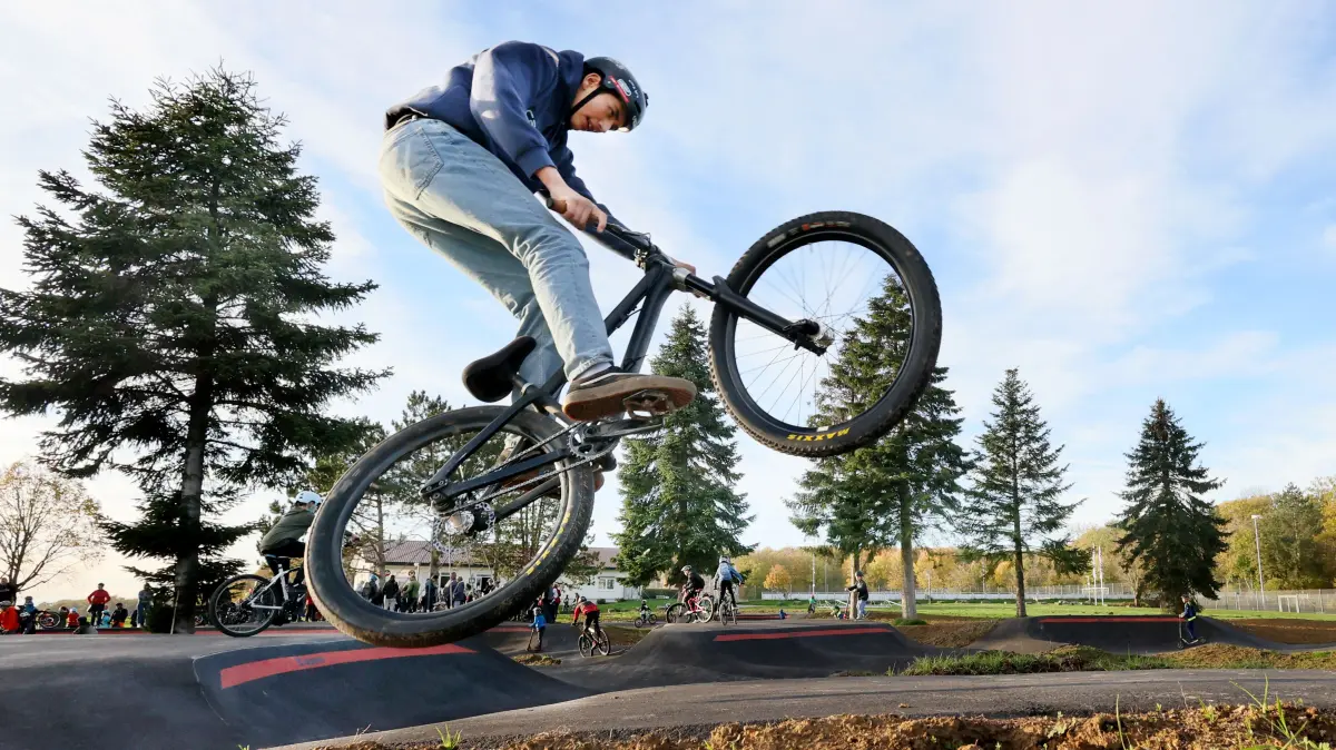 Pumptrack in Gaisbach im Hohenlohekreis. Fotos aus dem Jahr 2022