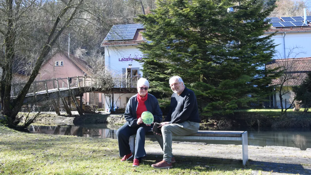 Mar Herter und Eberhard Laepple vom Verein Kräuterland Alb