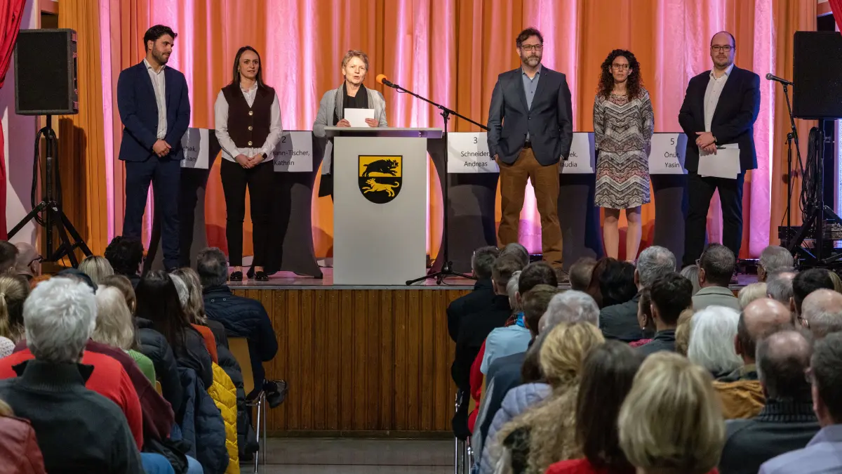Kandidatenvorstellung Bürgermeisterwahl Adelberg, TSV-Halle