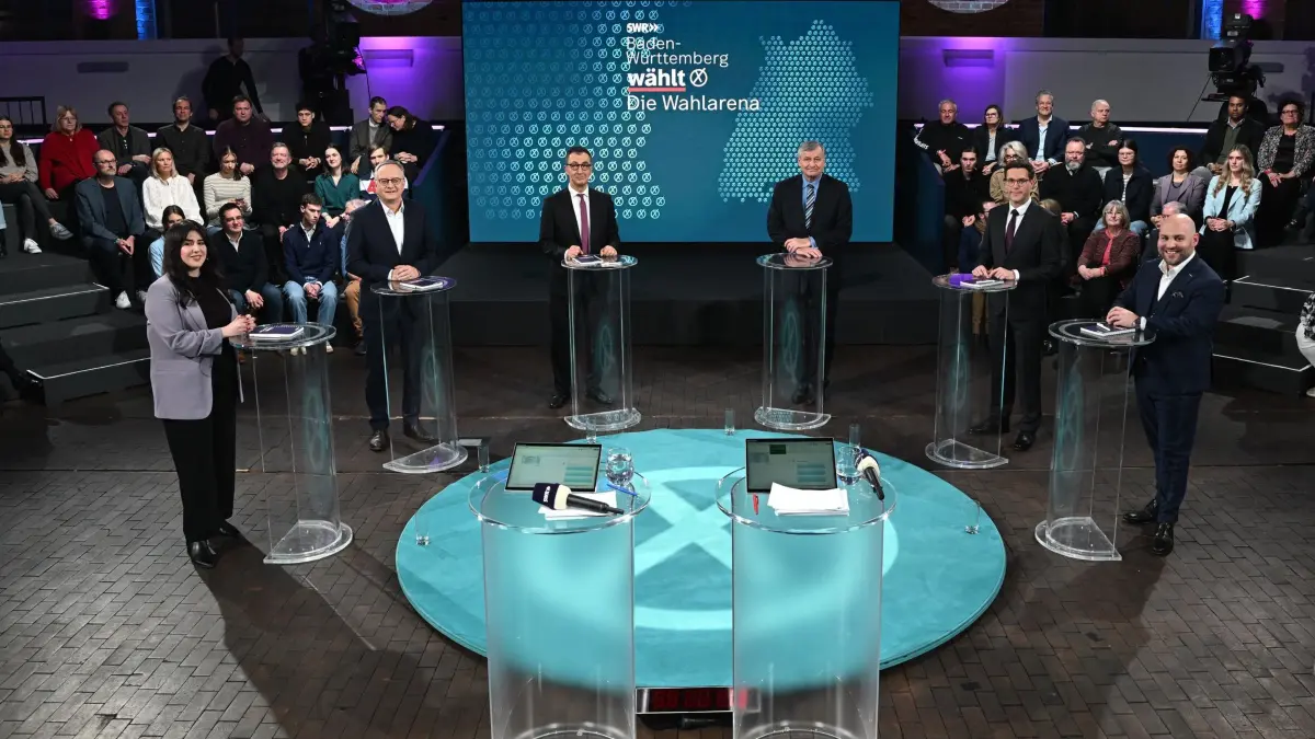 Vor der Landtagswahl: „Die Wahlarena“ mit Spitzenkandidaten