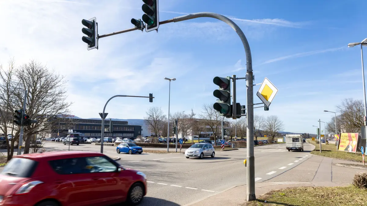 Donzdorf Industriegebiet Süßener Str. Adolf-Kolping-Straße Mozartstraße geplanter Kreisel