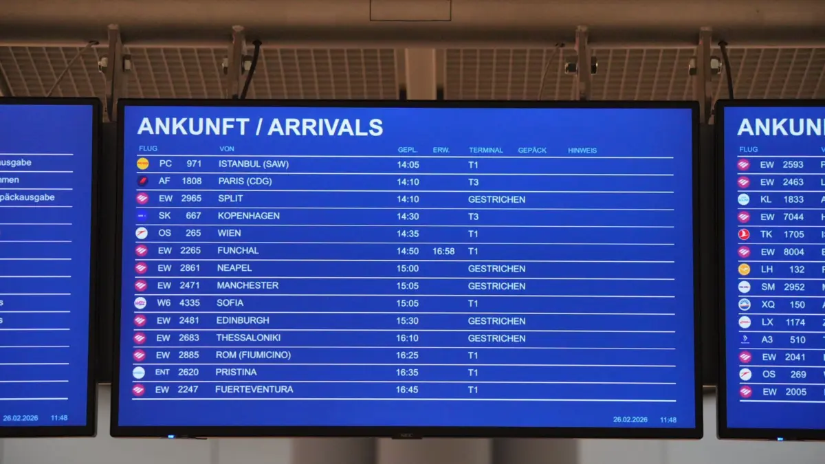 Sicherheitsbereich am Stuttgart Flughafen geräumt