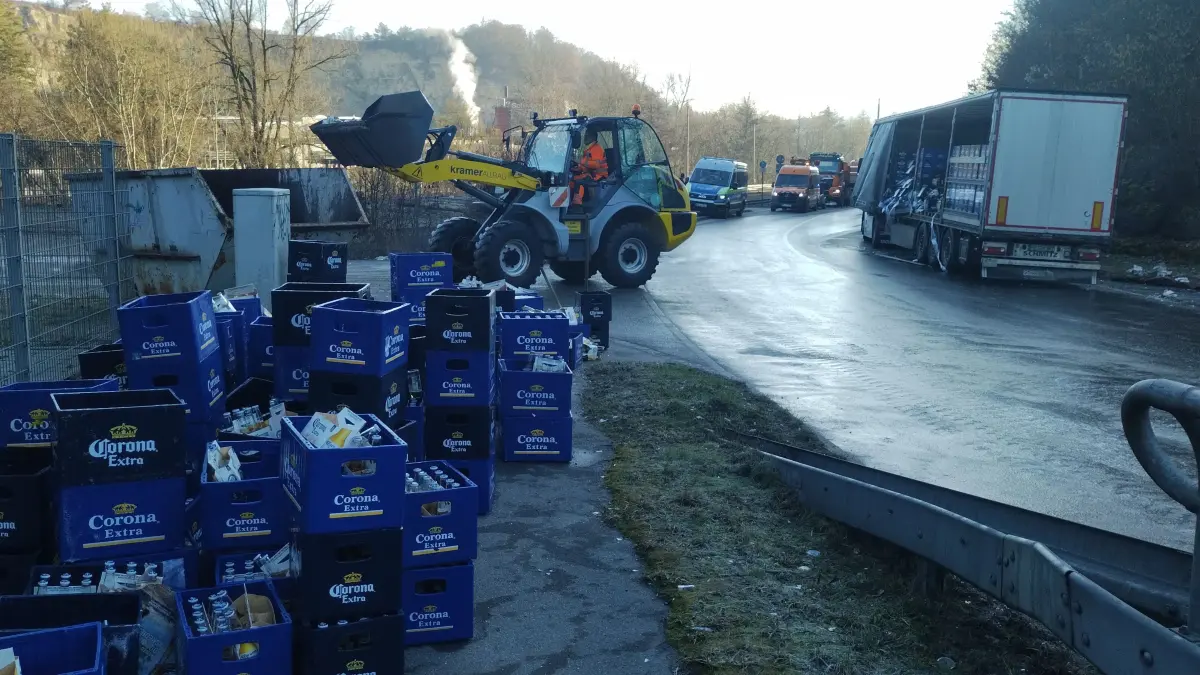 Unfall Haigerloch Stetten Corona Bier