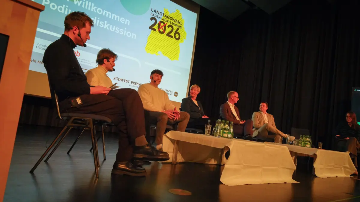 Wahlpodium Podiumsdiskussion Hechingen Landtagswahl 2026 Baden-Württemberg Wahlkreis Hechingen-Münsingen