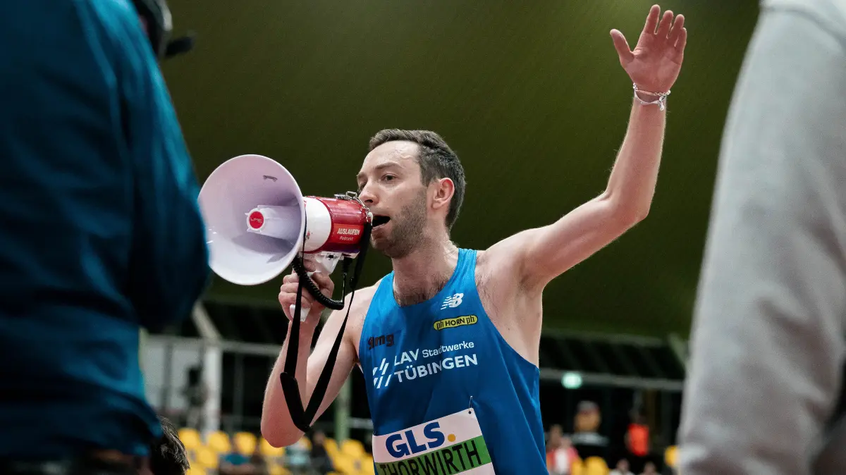 GER, Leichtathletik, Athletics, Deutsche Hallen-Meisterschaft, Dortmund, 27.02.2026: Maximilian Thorwirth (LAV Stadtwerke Tuebingen, 589, 3000m Maenner), GER, Leichtathletik, Athletics, Deutsche Hallen-Meisterschaft, Dortmund, 27.02.2026,
Foto: Eibner-Pressefoto/Stefan Mayer