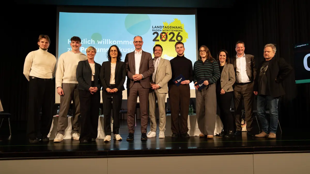 Wahlpodium Podiumsdiskussion Hechingen Landtagswahl 2026 Baden-Württemberg Wahlkreis Hechingen-Münsingen