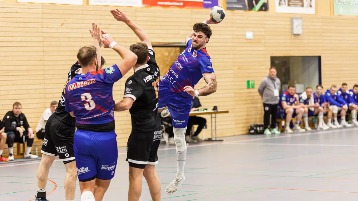 Handball Landesliga: Handball Landesliga; KuGiS Handball - HSG Owen-Lenningen;
Marcos Haas (SG KuGi, #9);
28.02.2026; Bosig Hohensteinhalle; Gingen.
Foto: Thomas Madel