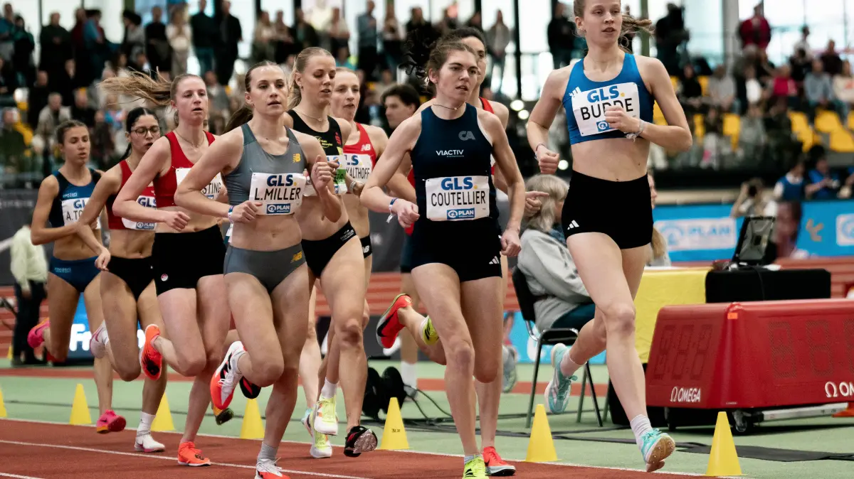 GER, Leichtathletik, Athletics, Deutsche Hallen-Meisterschaft, Dortmund, 01.03.2026: Adia Budde (LAV Stadtwerke Tuebingen, 583, 1500m Frauen), GER, Leichtathletik, Athletics, Deutsche Hallen-Meisterschaft, Dortmund, 01.03.2026,
Foto: Eibner-Pressefoto/Stefan Mayer