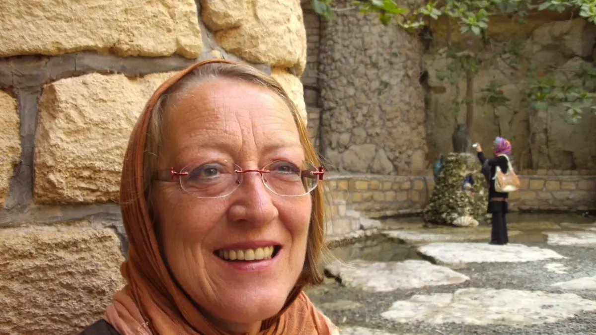 Rita Schmid-Ahmadi aus Staig bei einem Besuch in Teheran im Jahr 2018