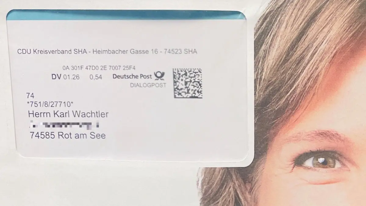 Wahlwerbung CDU Landtagswahl Landkreis Schwäbisch Hall