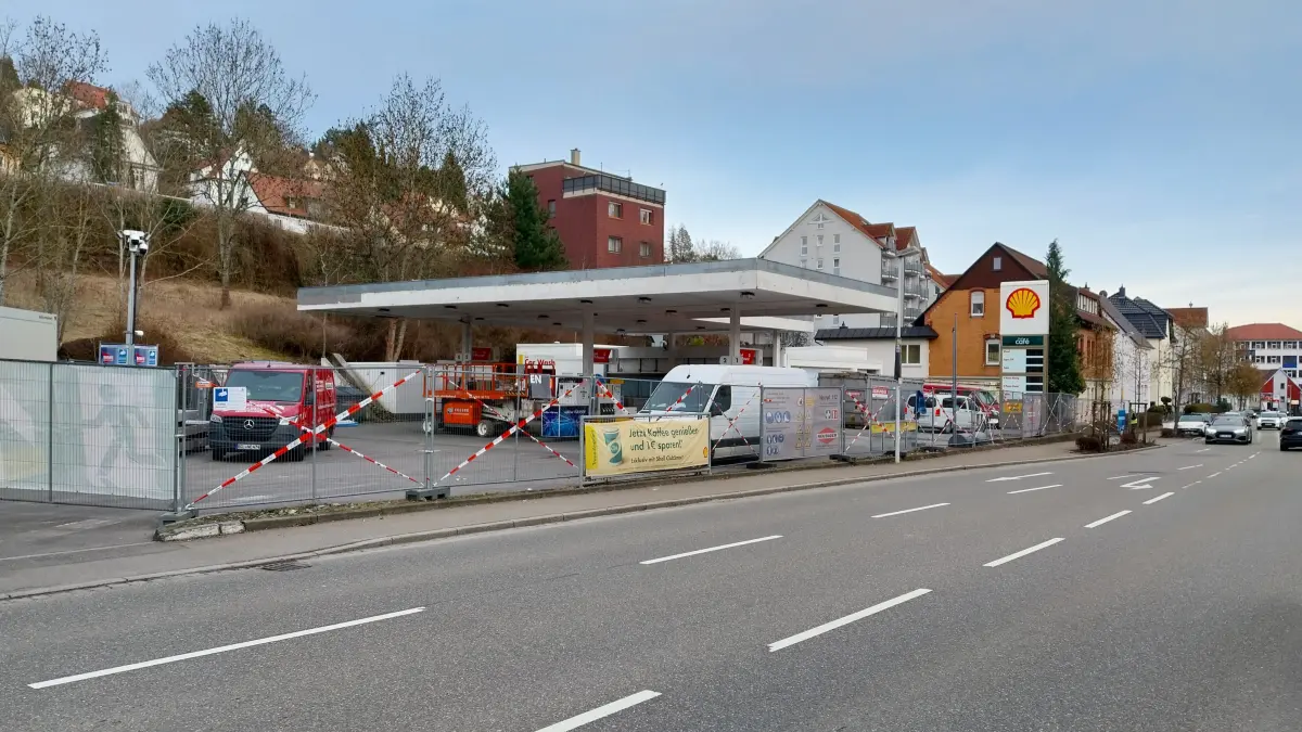 Die Shell-Tankstelle in Tailfingen ist derzeit geschlossen.