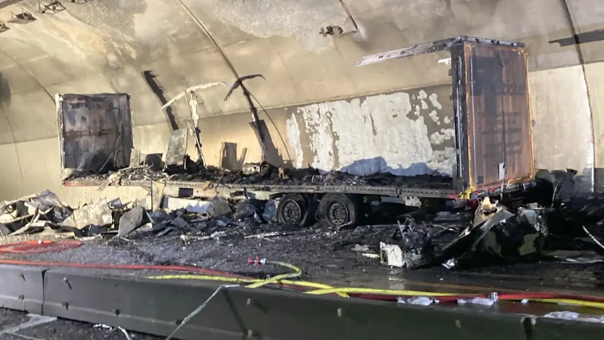 Engelbergtunnel - nach dem Brand