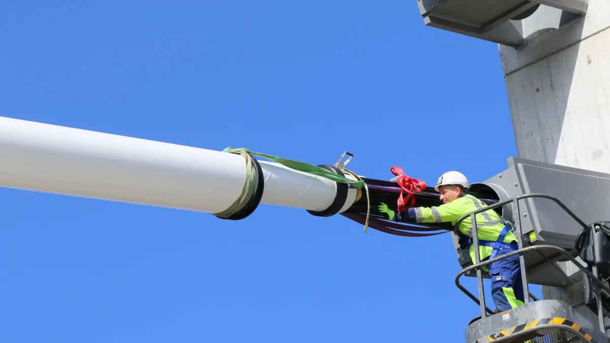 Hochbrücke Horb Baustelle Seile Pylonen März 2026