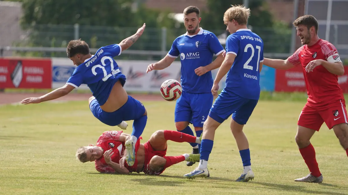 In der Vorrunde trennten sich der TSV Ilshofen (rot) und die Spvgg Satteldorf 0:0.