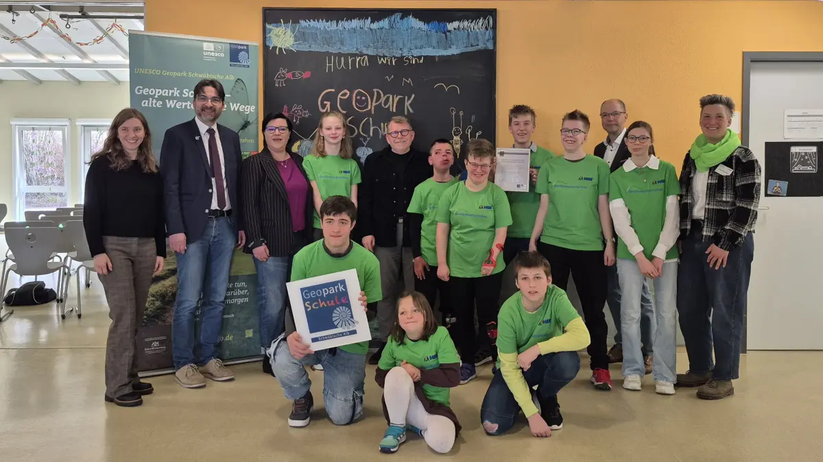 Die Dreifürstensteinschule wurde als Geoparkschule ausgezeichnet.