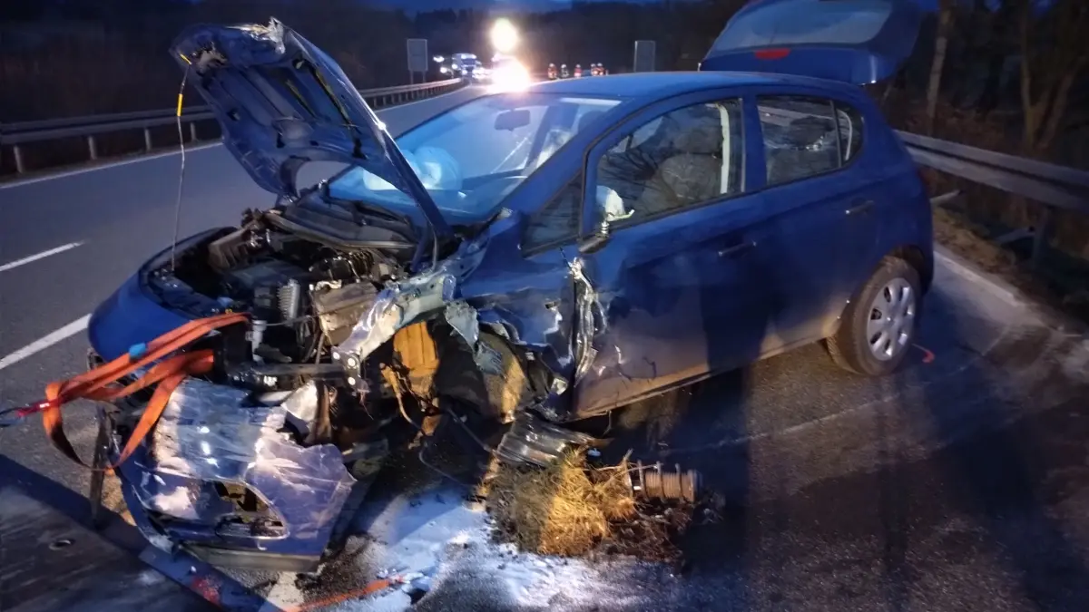 Am Unfall waren zwei Autos beteiligt.