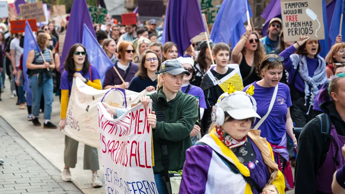 Demo Frauentag in Tübingen