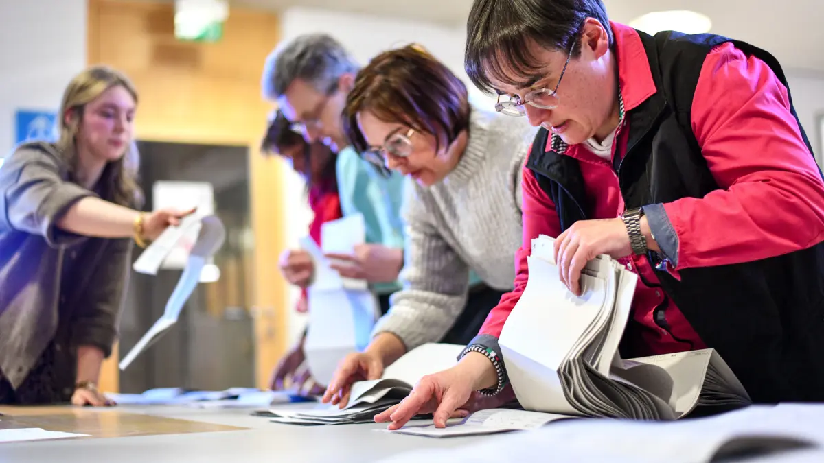 Landtagswahl 2026 in Ehingen: Auszählung im Rathaus