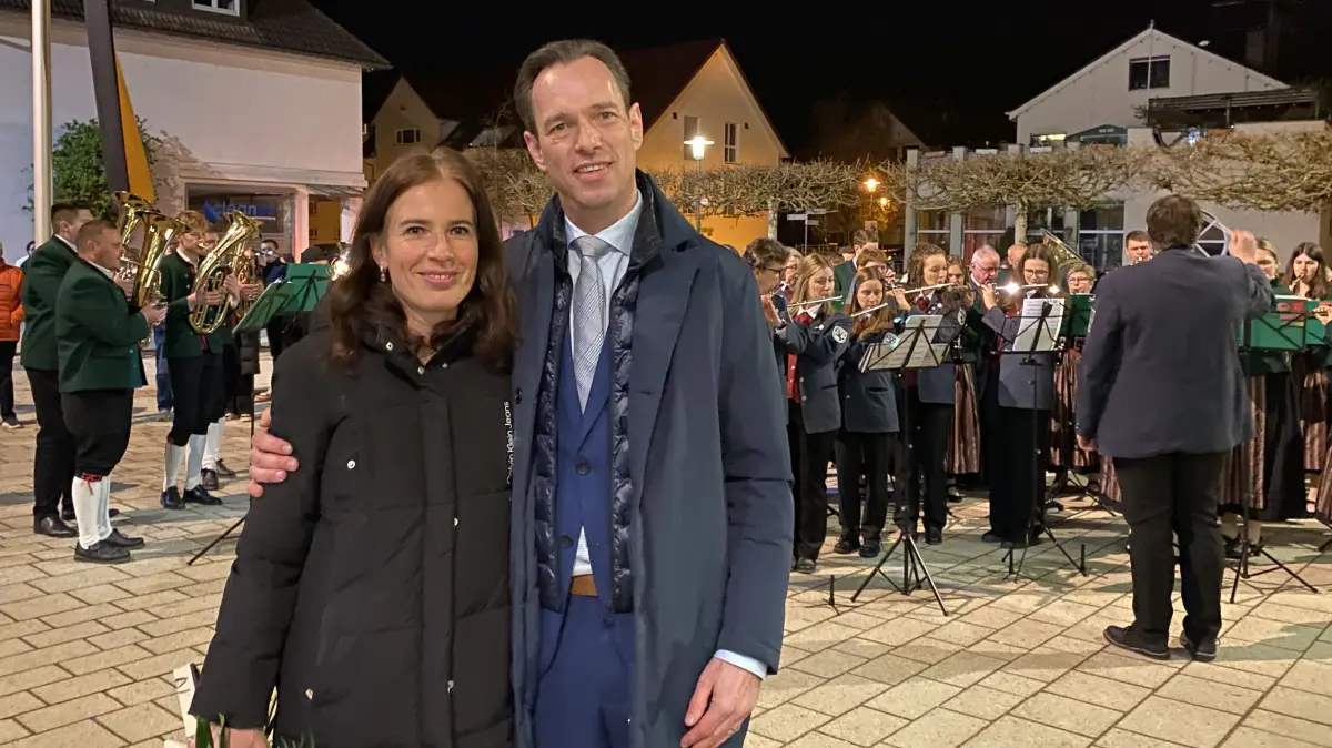 Bürgermeister Florian Teichmann und seine Frau Sabine.